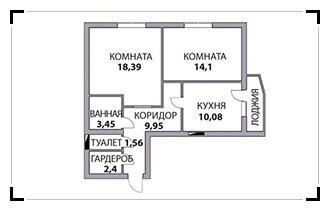 Ремонт двухкомнатной квартиры в новостройке
