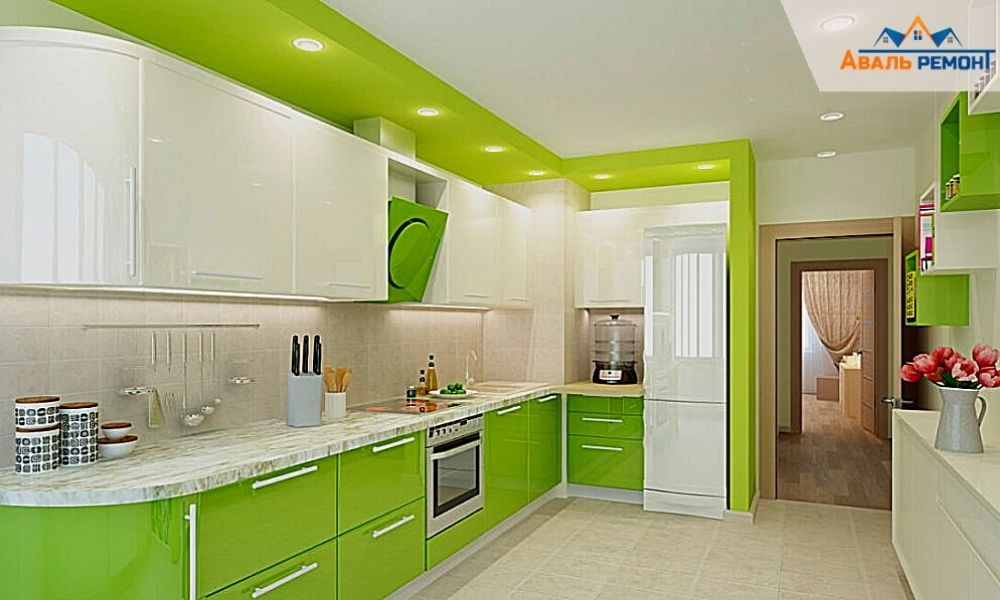 Кухни салатового цвета дизайн