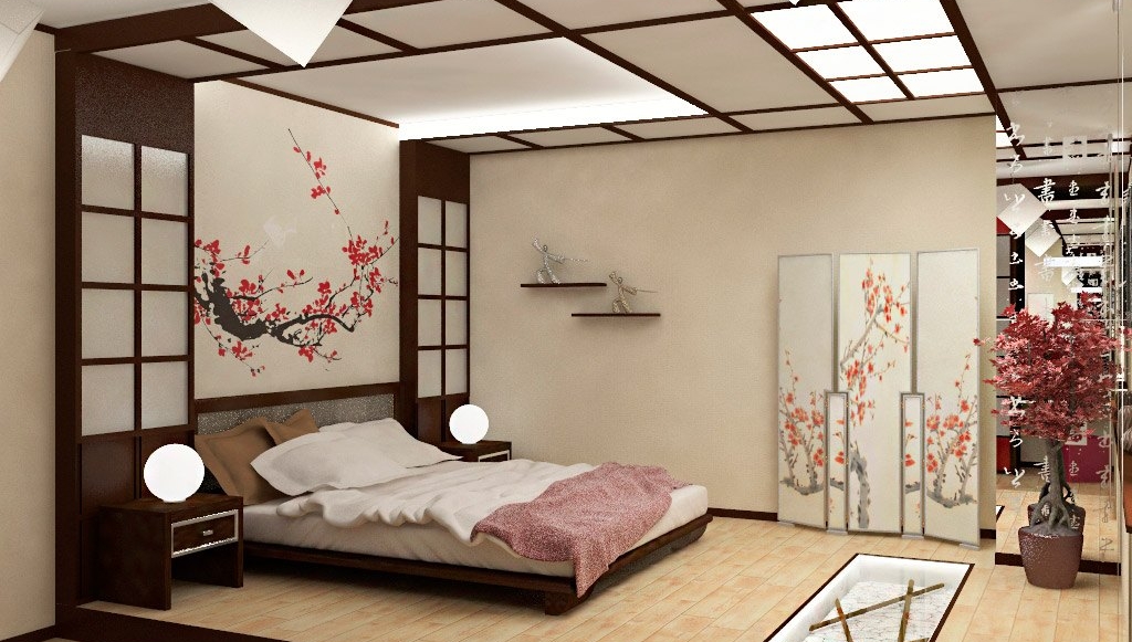 Интерьер спальни в японском стиле | Roomtodo